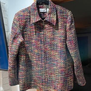 Alfred Dunner Multicolor Tweed Blazer